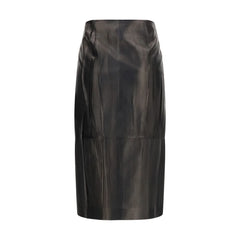 Ermanno Scervino Black Lamb Ovis Aries Aries Midi Skirt - IT40 | M