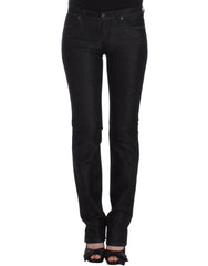 Ermanno Scervino Black Slim Jeans Denim Pants Skinny Leg Stretch - Jeans