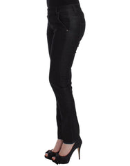Ermanno Scervino Black Slim Jeans Denim Pants Skinny Leg Stretch - W26 - Jeans