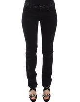 Ermanno Scervino Black Slim Jeans Denim Pants Skinny Stretch - IT40 - Jeans