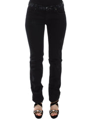 Ermanno Scervino Black Slim Jeans Denim Pants Skinny Stretch - IT40 - Jeans
