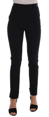 Ermanno Scervino Black Stretch Leggings Pants - IT38|XS - Leggings