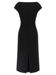 Ermanno Scervino Black Viscose Midi Dress - IT40