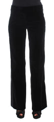 Ermanno Scervino Black Viscose Pants - IT40