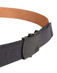 Ermanno Scervino Black Wool Cotton Logo Metal Buckle Belt - 95 cm / 38 Inches