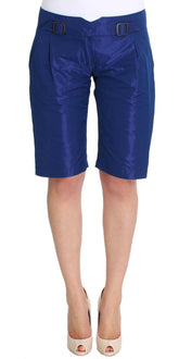 Ermanno Scervino Blue Above Knees Bermuda Shorts - IT40|S - Bermudas