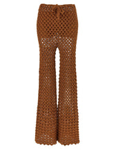 Ermanno Scervino Brown Cotton Flared Pants