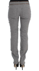 Ermanno Scervino Gray Cotton Slim Fit Casual Bootcut Pants - IT46|XL - Jeans