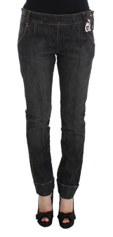 Ermanno Scervino Gray Cotton Slim Fit Denim Jeans - IT46|XL - Jeans