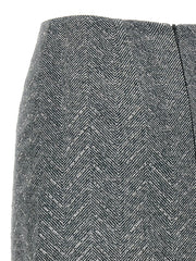 Ermanno Scervino Gray Silk Midi Skirt - IT44