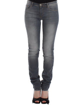 Ermanno Scervino Gray Slim Jeans Denim Pants Skinny Leg Stretch - W26 - Jeans