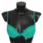 Ermanno Scervino Green Push Up Bra 100% Cotton Underwear - IT2 | S - Bras