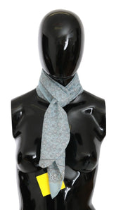 Ermanno Scervino Light Blue Bandana Wrap Shawl Foulard Scarf - Scarves & Shawls