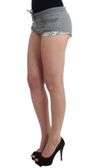 Ermanno Scervino Lingerie Gray Mini Shorts Sleepwear Hotpants - IT2 | S - Women’s Underwear Slips