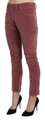 Ermanno Scervino Red Mid Waist Skinny Cotton Pants - IT40|S - Trousers