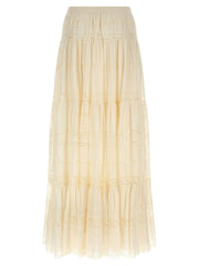 Ermanno Scervino White Cotton Mini Skirt