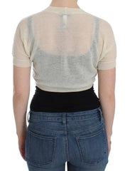 Ermanno Scervino White Wool Cardigan Sweater - IT42 | S - Sweaters