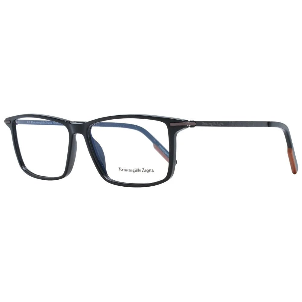 Ermenegildo Zegna Black Men Glasses Frame - Eyeglasses