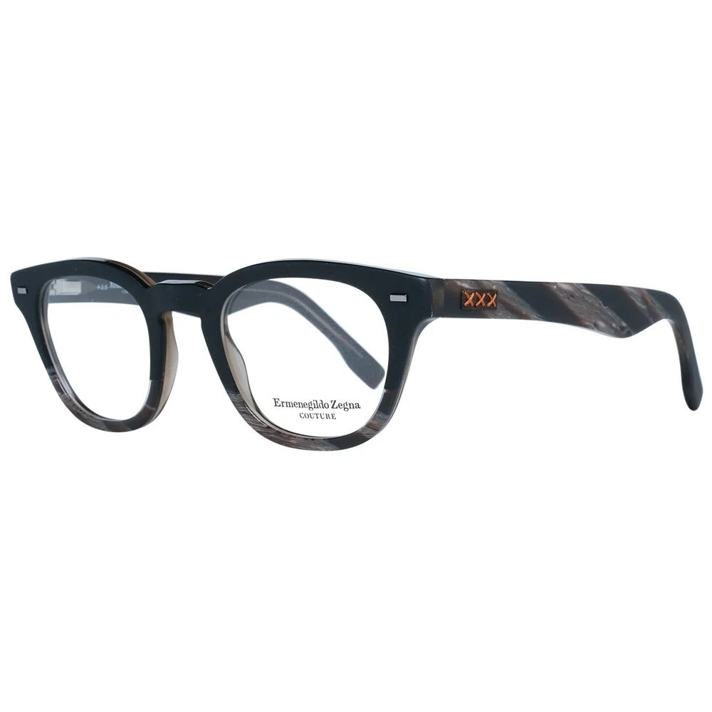 Ermenegildo Zegna Black Men Glasses Frame - Eyeglasses