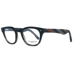 Ermenegildo Zegna Black Men Glasses Frame - Eyeglasses
