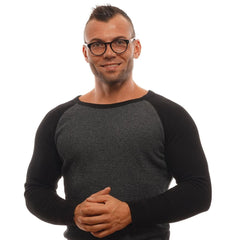 Ermenegildo Zegna Black Men Glasses Frame - Eyeglasses