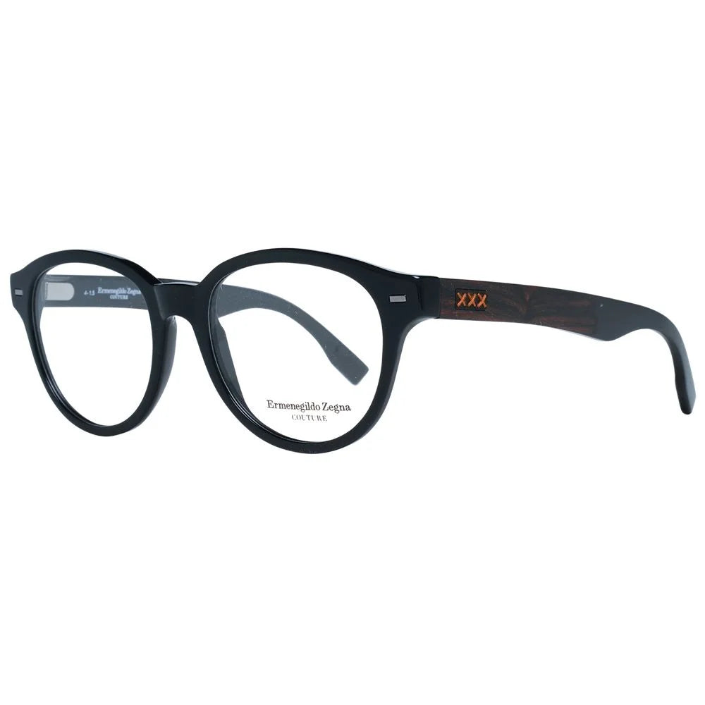 Ermenegildo Zegna Black Men Glasses Frame - Eyeglasses