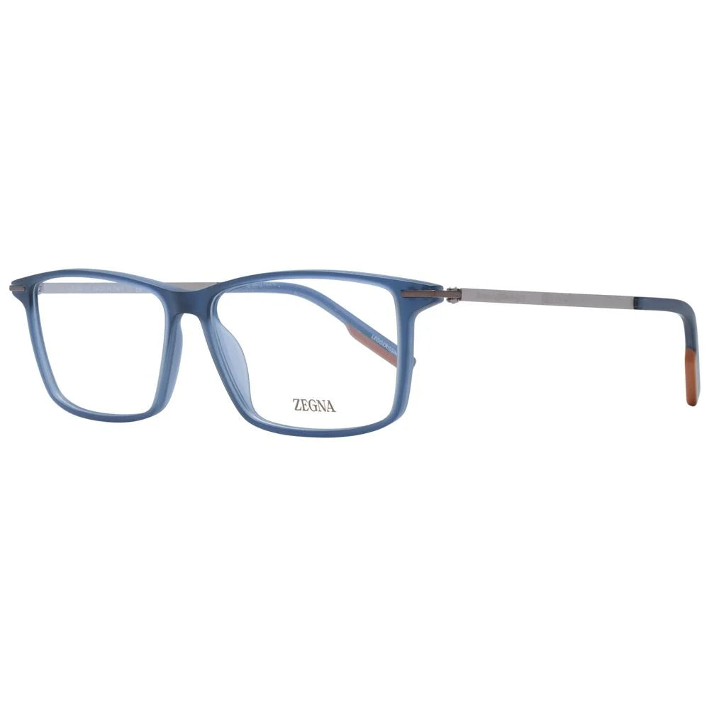 Ermenegildo Zegna Blue Men Glasses Frame - Eyeglasses