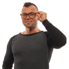 Ermenegildo Zegna Brown Men Glasses Frame - Eyeglasses