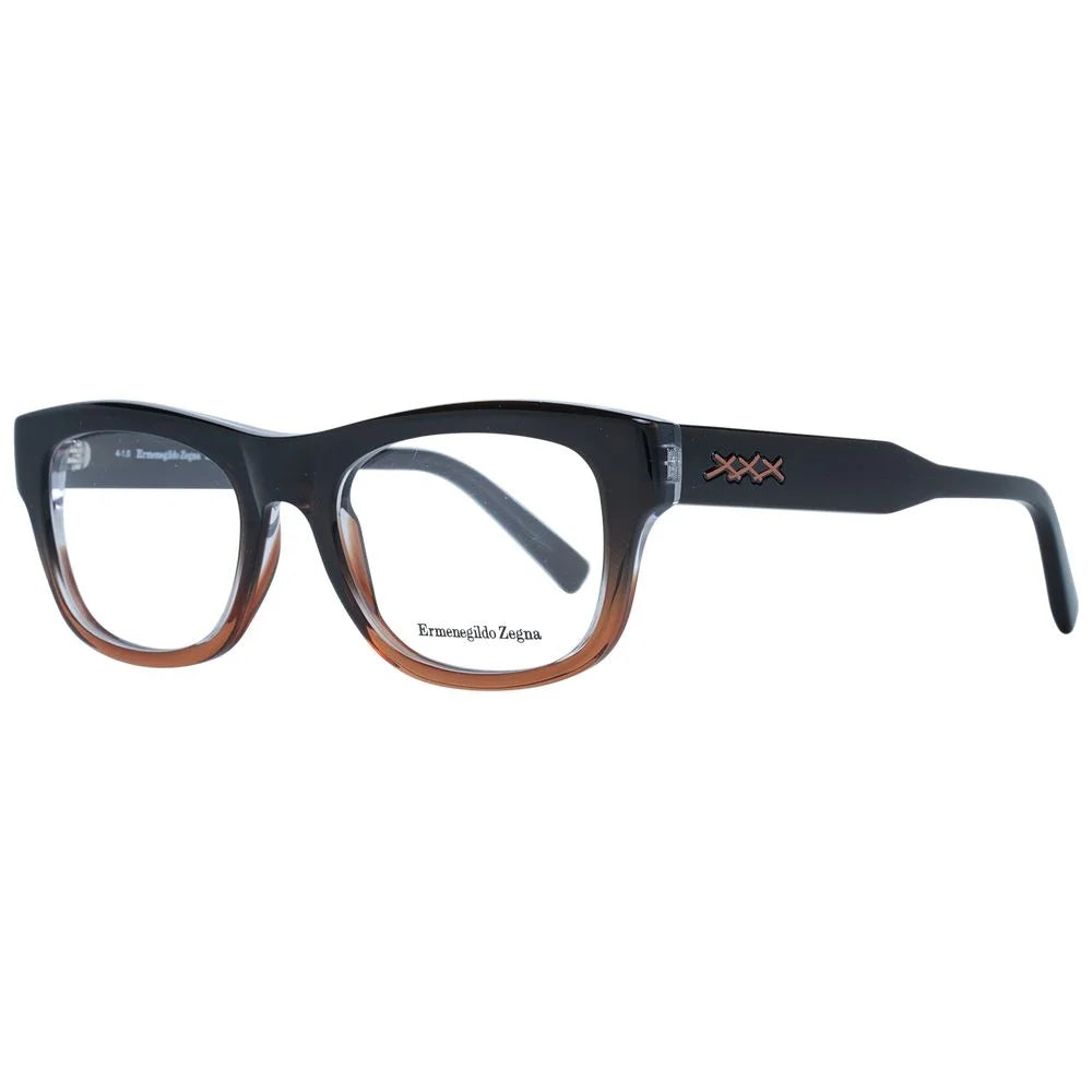 Ermenegildo Zegna Brown Men Glasses Frame - Eyeglasses