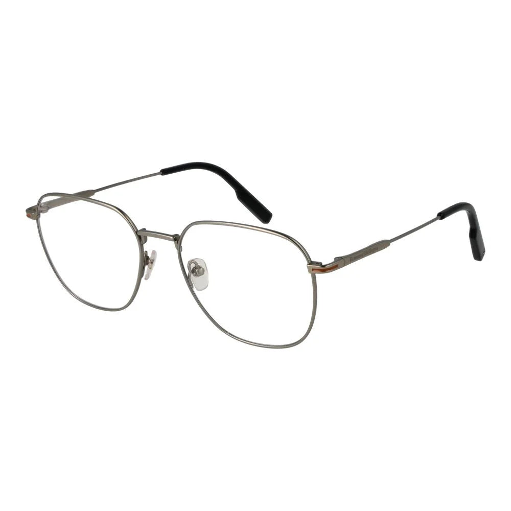 Ermenegildo Zegna Silver Men Glasses Frame - Eyeglasses