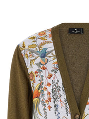 Etro Bicolor Cotton Cardigan