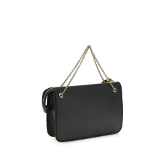 Etro Black Calf Leather Bos Taurus Clutch Bag