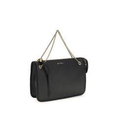 Etro Black Calf Leather Bos Taurus Clutch Bag