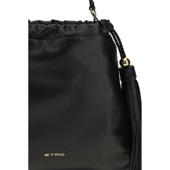 Etro Bolsa de Ombro Preta Borrego Ovis Aries