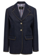 Etro Blue Cotton Blazer - IT38