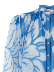 Etro Blue Cotton Blouse - IT46