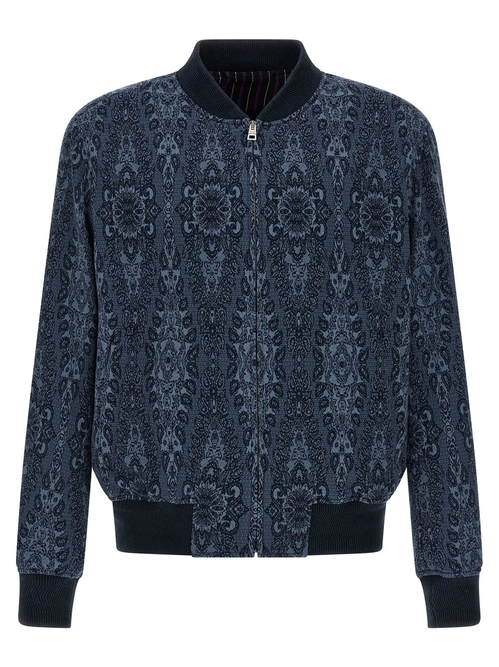 Etro Blue Cotton Bomber