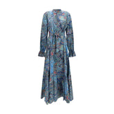 Etro Blue Cotton Casual Dress
