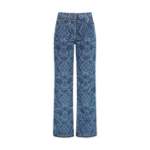 Etro Blue Cotton Flared Jeans - 26