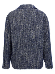 Etro Blue Wool Full-Length Jacket - L