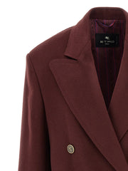 Etro Bordeaux Wool Blazer - IT36 | S