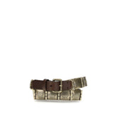 Etro Brown Calf Leather Bos Taurus Regular Belt - L