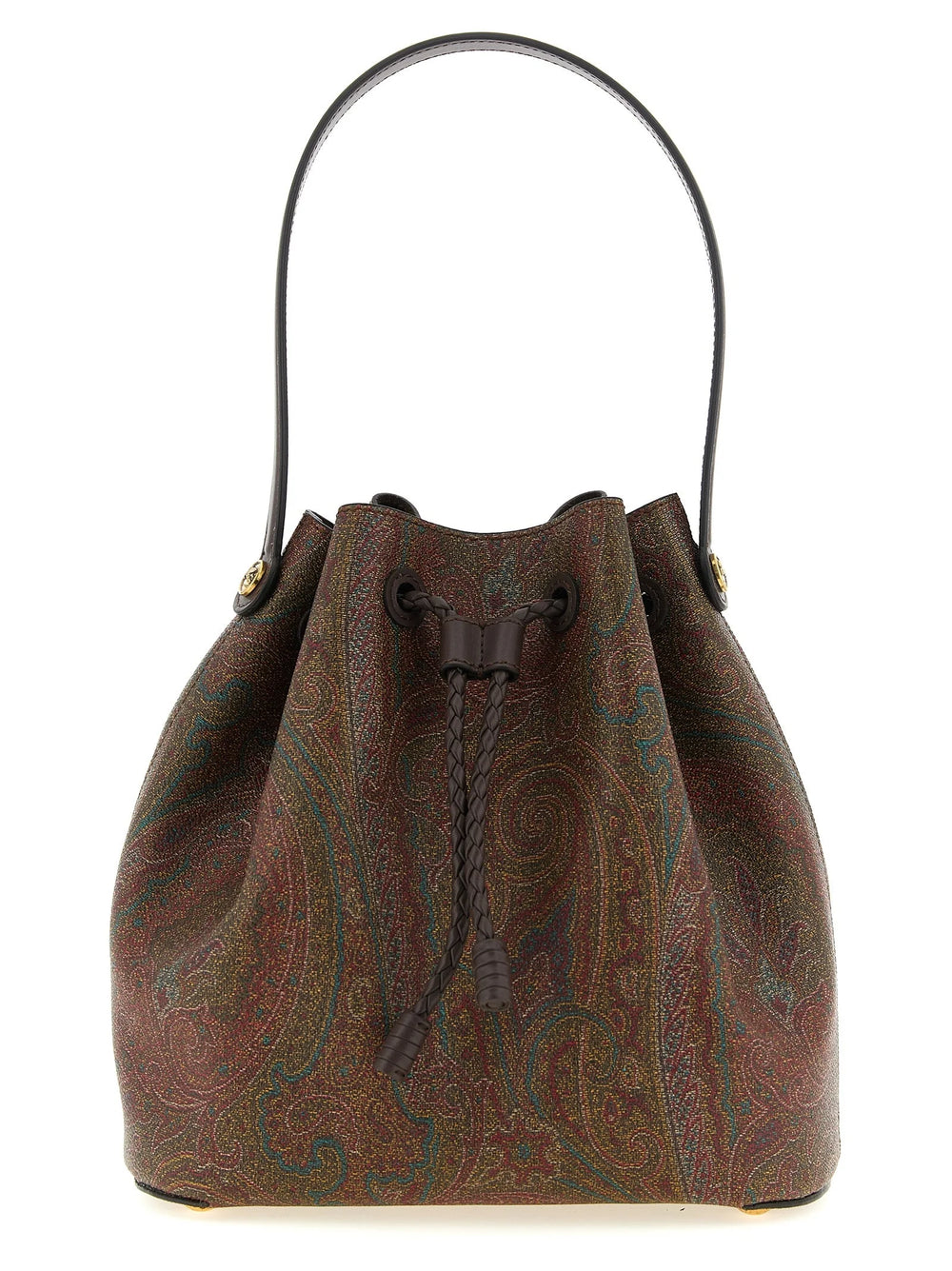 Etro Brown Cotton Handbag