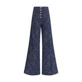 Etro Jacquard-patterned flare Jeans - Jeans