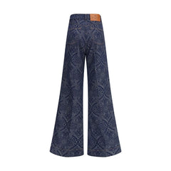 Etro Jacquard-patterned flare Jeans - Jeans