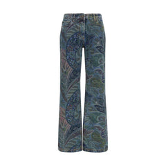 Etro Multicolor Cotton Flared Jeans