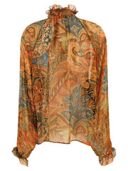 Etro Multicolor Silk Blouse
