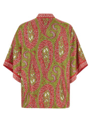 Etro Multicolor Silk Cardigan