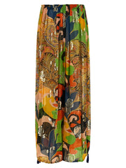Etro Multicolor Silk Casual Pants - IT42