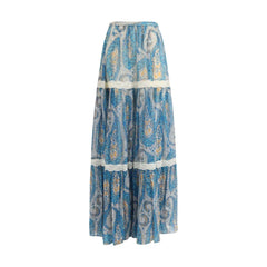 Etro Multicolor Silk Long Skirt - IT40 | M